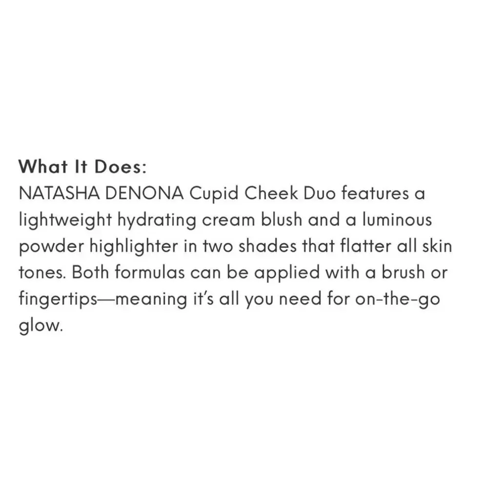 Natasha Denona Cupid Cheek Blush Highlighter Duo